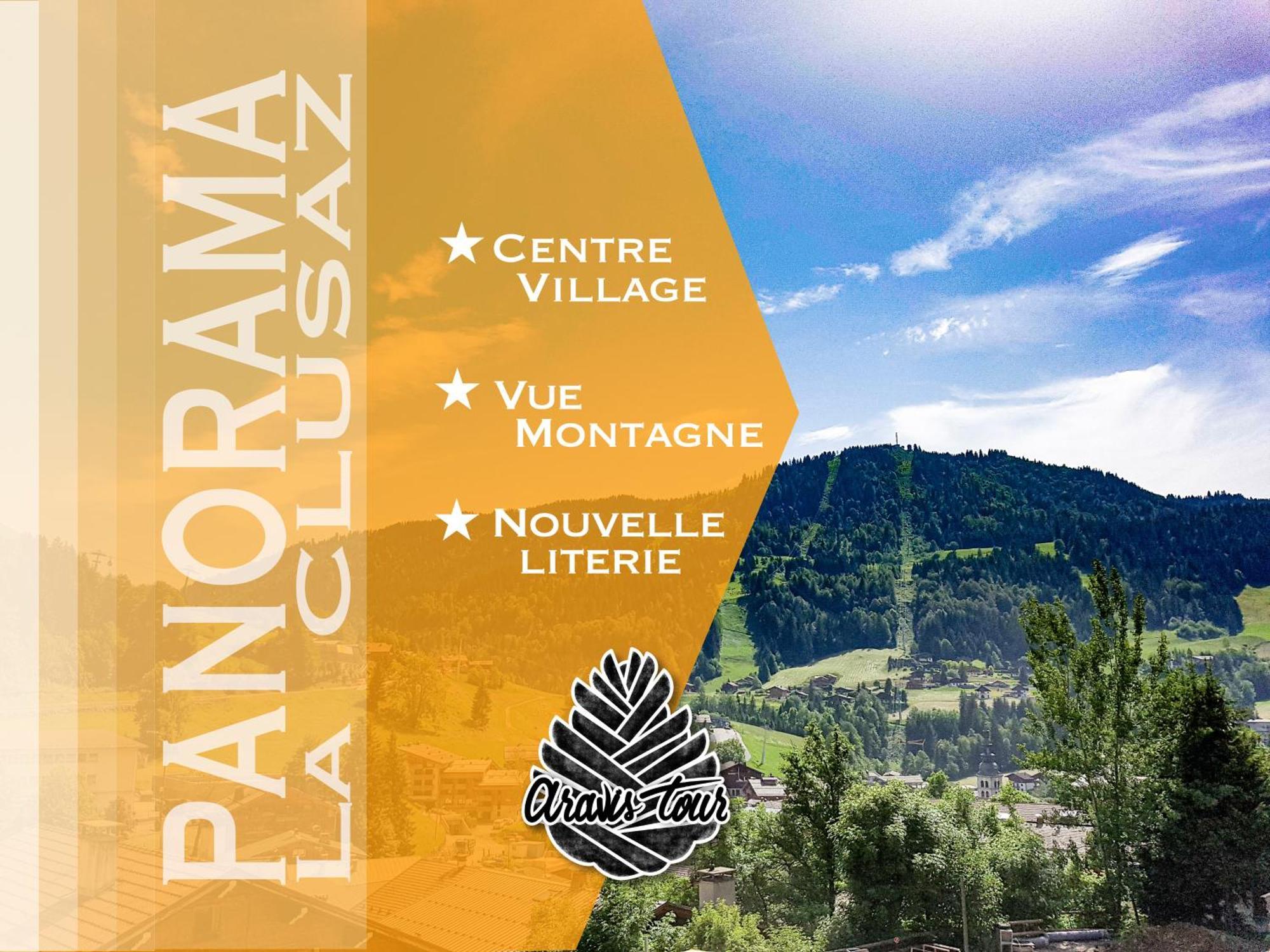 Studio Panorama - Vue Montagne Et Village, Centre La Clusaz - Aravistour Luaran gambar